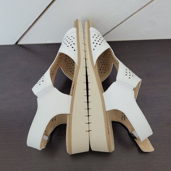 NEW Easy Street Alba Womens White Slingback Cut out Sandals 8M - Picture 4 of 10